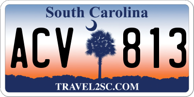 SC license plate ACV813