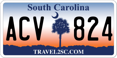 SC license plate ACV824