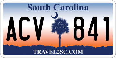 SC license plate ACV841