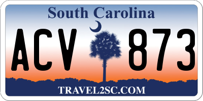 SC license plate ACV873