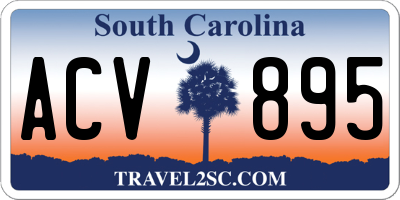 SC license plate ACV895