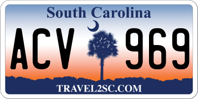 SC license plate ACV969