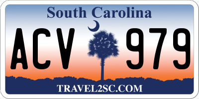 SC license plate ACV979