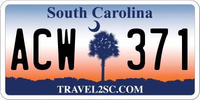 SC license plate ACW371