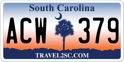 SC license plate ACW379