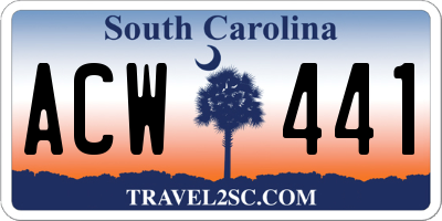 SC license plate ACW441