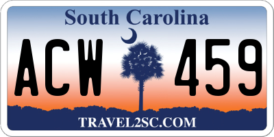 SC license plate ACW459