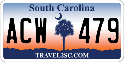 SC license plate ACW479