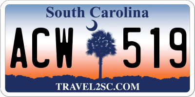 SC license plate ACW519