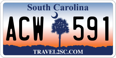 SC license plate ACW591