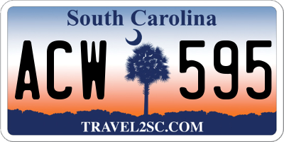 SC license plate ACW595