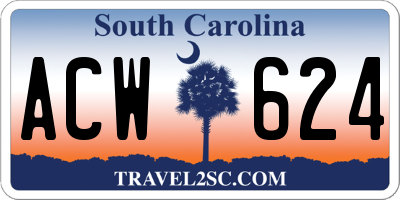 SC license plate ACW624