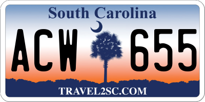 SC license plate ACW655