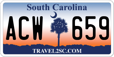 SC license plate ACW659