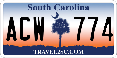 SC license plate ACW774