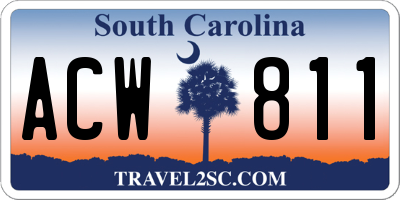SC license plate ACW811