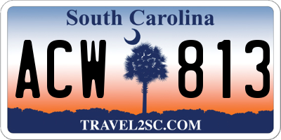 SC license plate ACW813