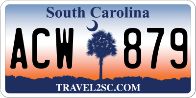 SC license plate ACW879