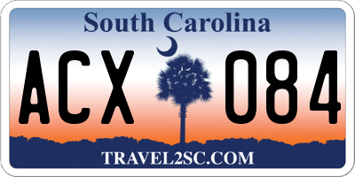 SC license plate ACX084
