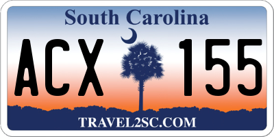 SC license plate ACX155