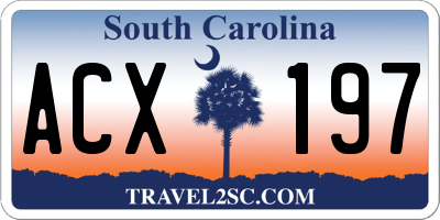 SC license plate ACX197