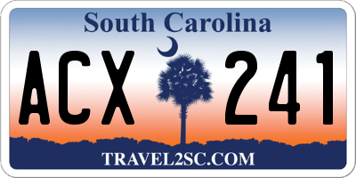 SC license plate ACX241