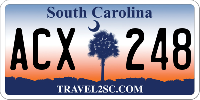 SC license plate ACX248