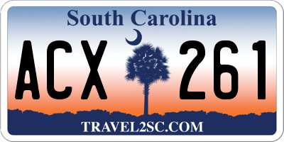 SC license plate ACX261