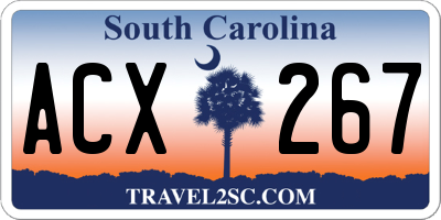 SC license plate ACX267