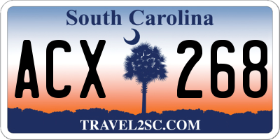 SC license plate ACX268