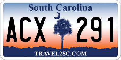 SC license plate ACX291