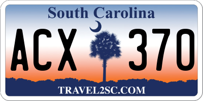 SC license plate ACX370