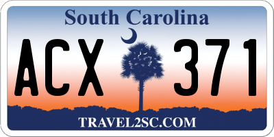 SC license plate ACX371