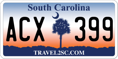SC license plate ACX399