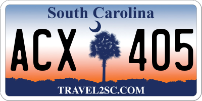 SC license plate ACX405