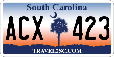 SC license plate ACX423