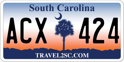 SC license plate ACX424
