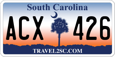 SC license plate ACX426