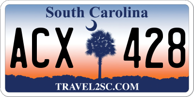 SC license plate ACX428