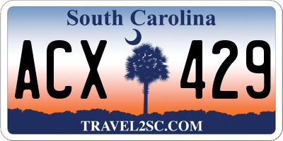 SC license plate ACX429