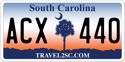SC license plate ACX440
