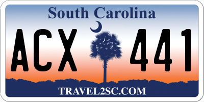 SC license plate ACX441