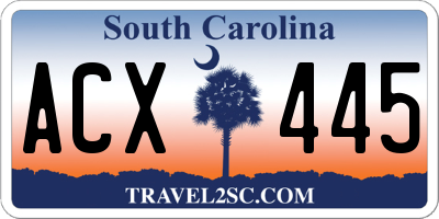 SC license plate ACX445