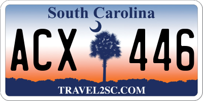 SC license plate ACX446