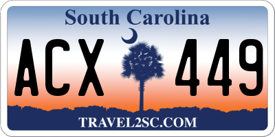 SC license plate ACX449