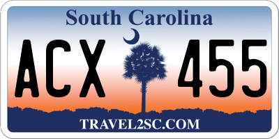 SC license plate ACX455