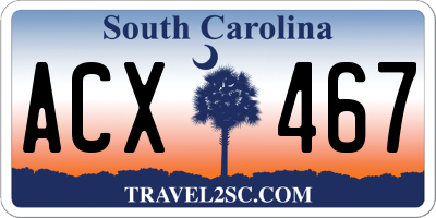 SC license plate ACX467