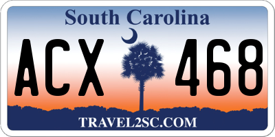 SC license plate ACX468