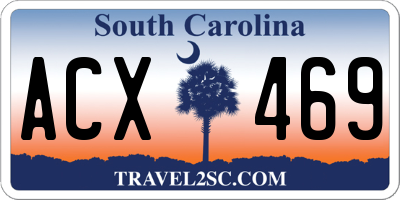 SC license plate ACX469