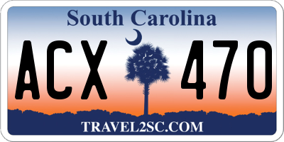 SC license plate ACX470